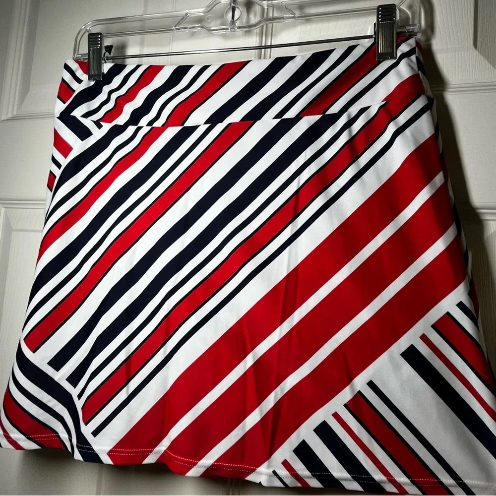 Jude Connally Red White Blue Morgan Golf Skort Size XS